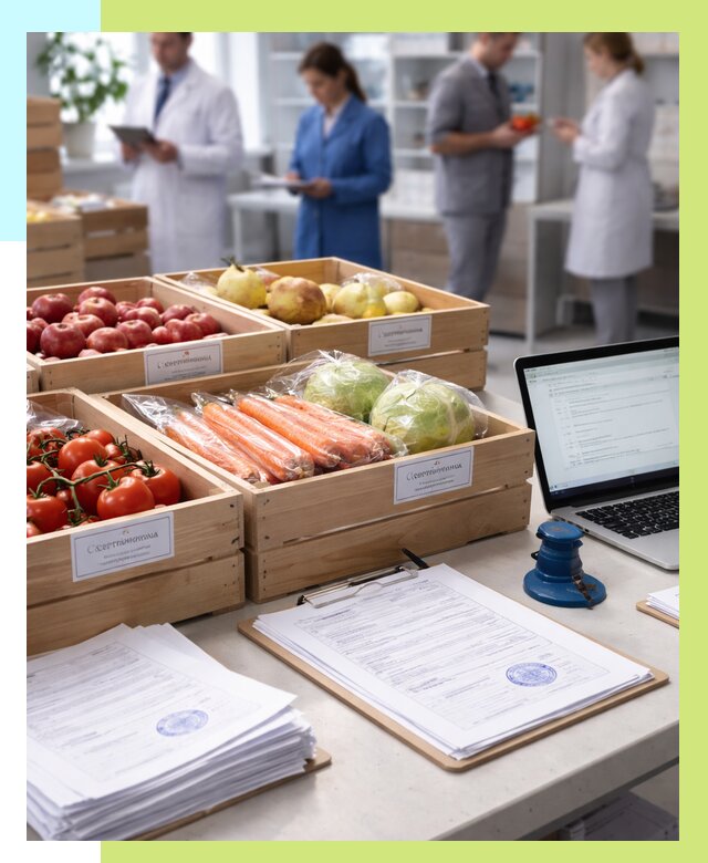 Сертификация овощей и фруктов в Тутаеве от 8911 р. | Алешин-Ттв