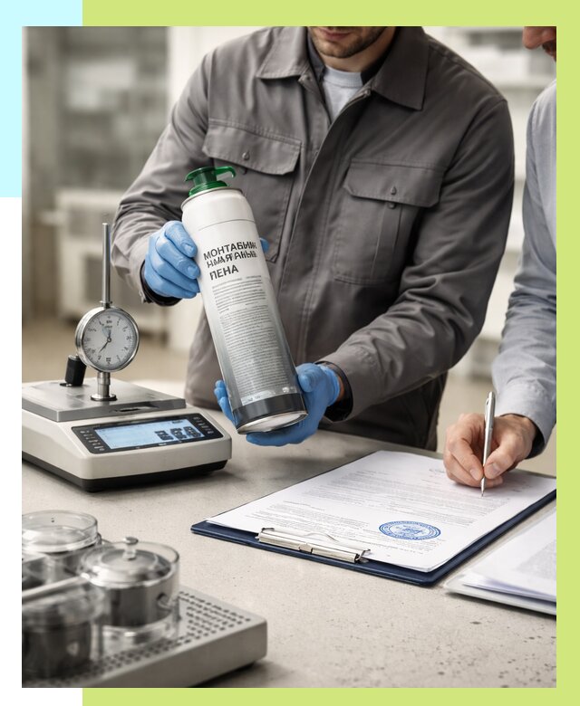 Сертификация монтажной пены в Тутаеве от 15726 р. | Алешин-Ттв