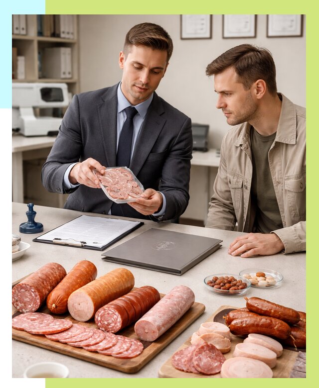 Сертификация колбасных изделий в Тутаеве от 7863 р. | Алешин-Ттв