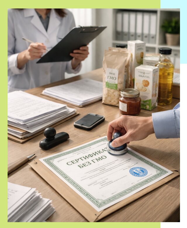 Получение сертификата Без ГМО для продукции в Тутаеве